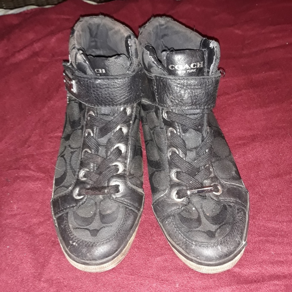 Authentic coach hightop sneakers